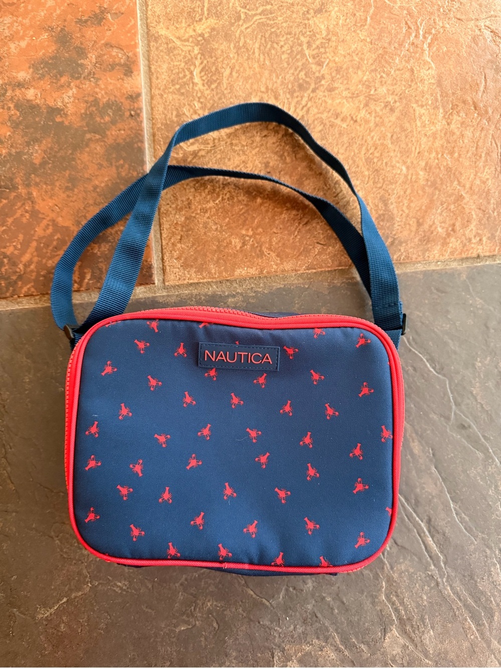 Nautica Lobster Print Lunch Box